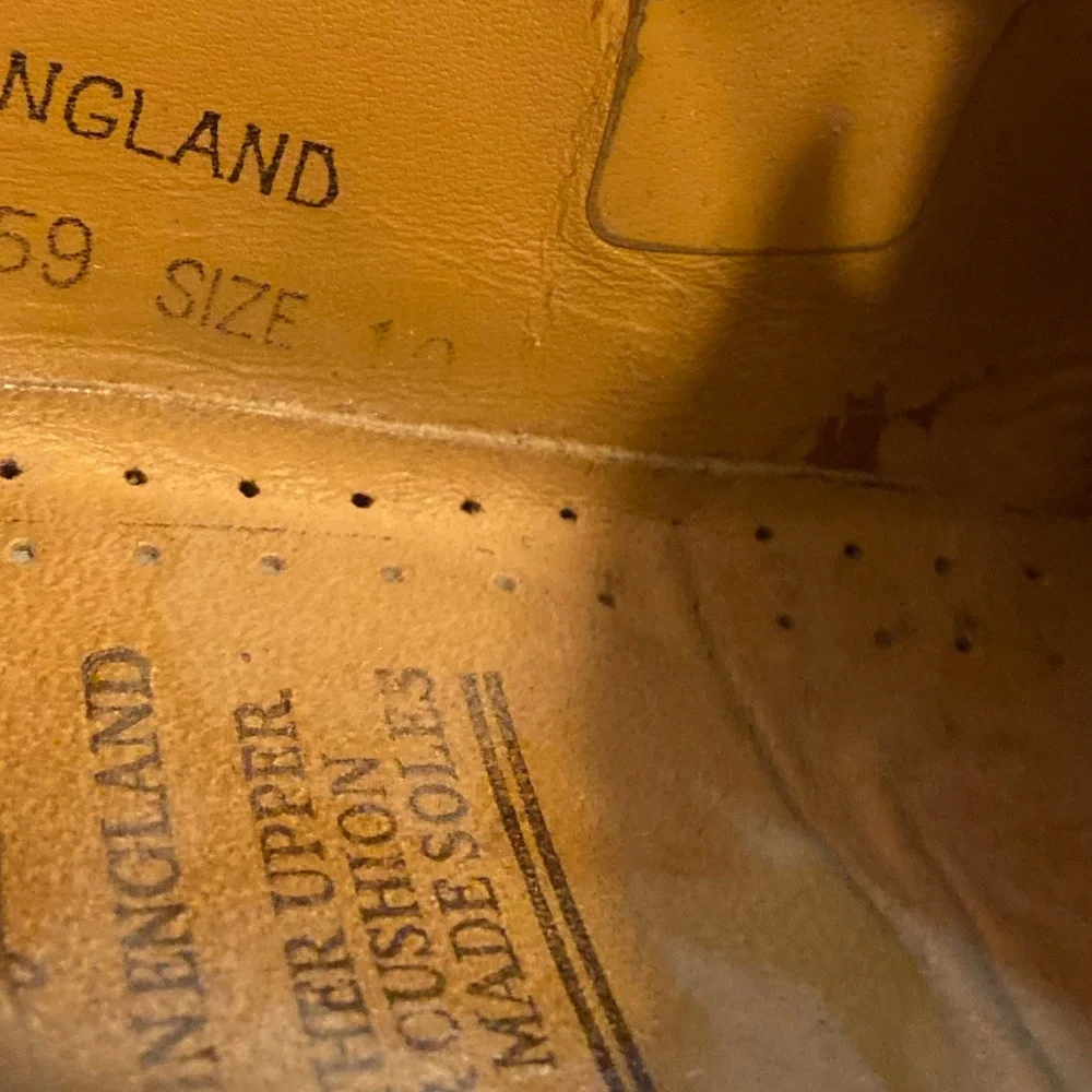 Dr. Martens Made in England Brown Leather Lace-Up Shoes